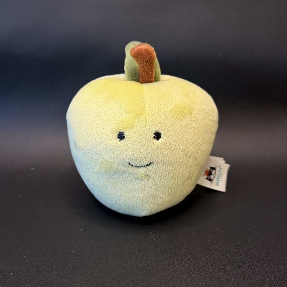 Jellycat Fruit Green Apple Soft Plush Toy 4" Retired